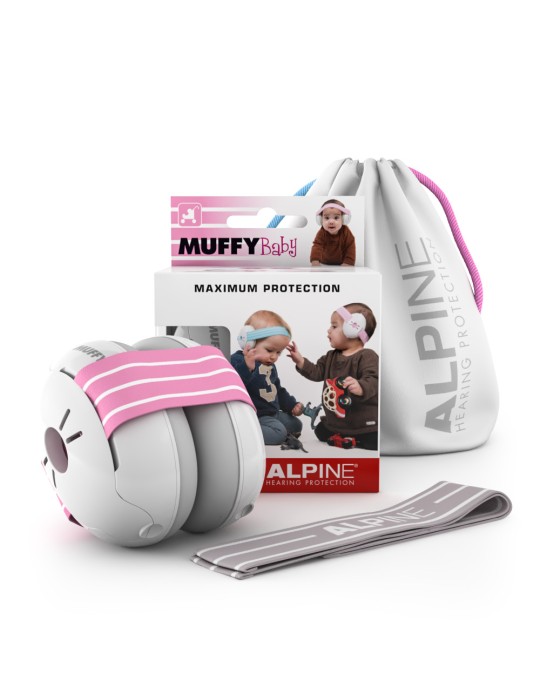 Casque Antibruit Bebe Alpine Muffy - Rose